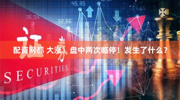 配资网都 大涨!盘中两次临停!发生了什么?