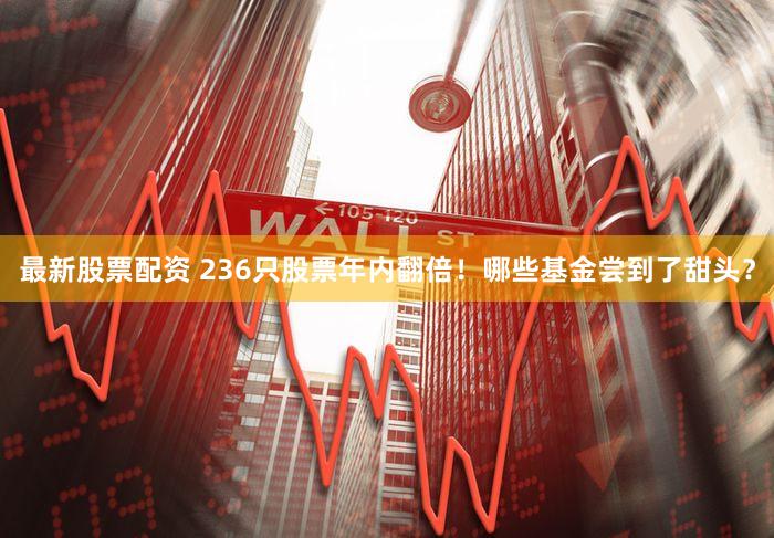 最新股票配资 236只股票年内翻倍！哪些基金尝到了甜头？