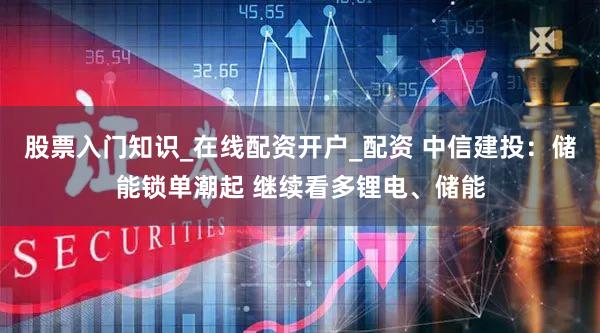 股票入门知识_在线配资开户_配资 中信建投:储能锁单潮起 继续看多锂电、储能