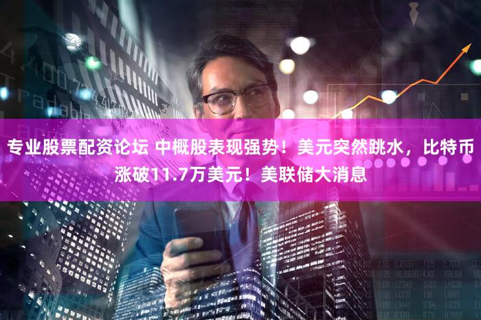 专业股票配资论坛 中概股表现强势！美元突然跳水，比特币涨破11.7万美元！美联储大消息