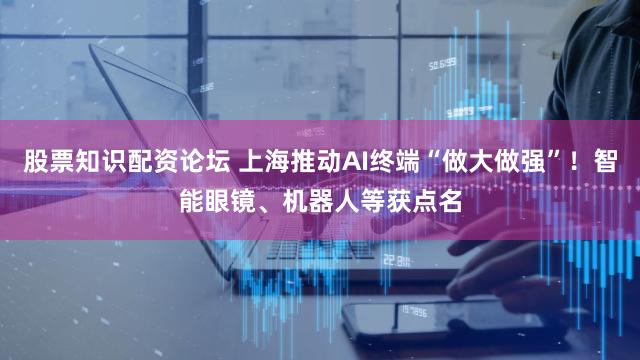 股票知识配资论坛 上海推动AI终端“做大做强”！智能眼镜、机器人等获点名